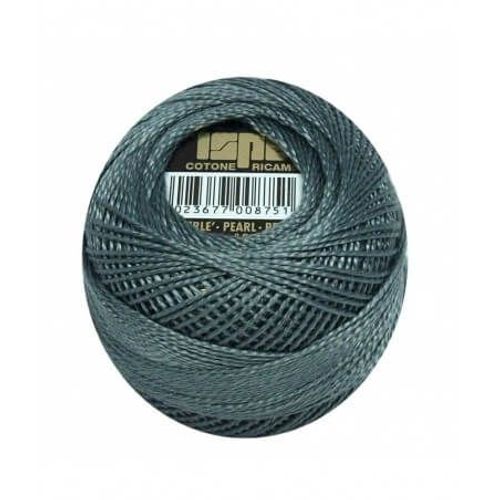 Coton Perlé Ispe N°8 - 10gr - Distrifil 469 Gris Moyen