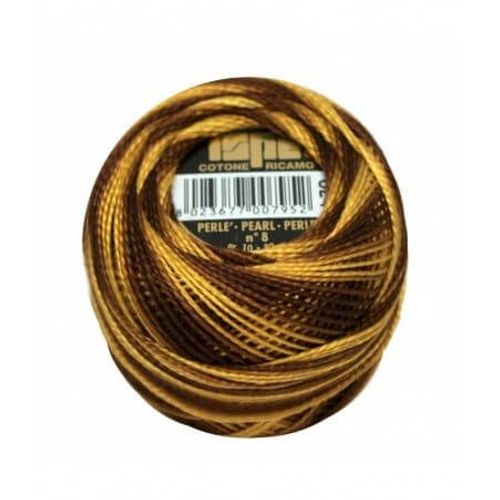 Coton Perlé Ispe N°8 - 10gr - Distrifil 024 Chocolat Banane