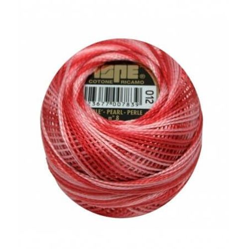 Coton Perlé Ispe N°8 - 10gr - Distrifil 012 Rose