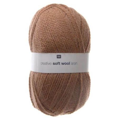 Fil De Laine À Tricoter Creative Soft Wool Aran - 100gr - Rico Design 20 Rouge