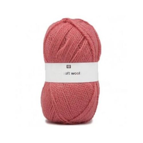 Fil De Laine À Tricoter Creative Soft Wool Aran - 100gr - Rico Design 09 Rouge