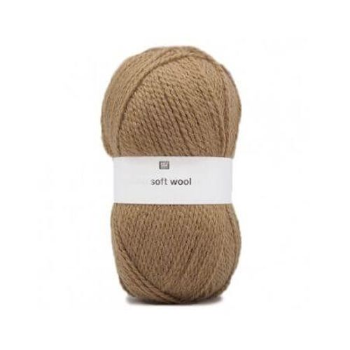 Fil De Laine À Tricoter Creative Soft Wool Aran - 100gr - Rico Design 05 Marron