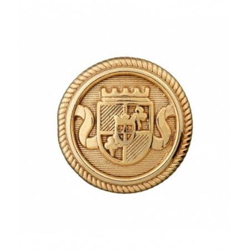 Boutons Blason En Métal À Queue 20mm X2 - Prym Or Jaune
