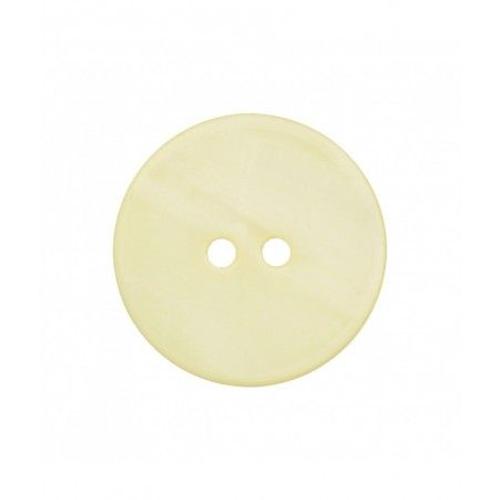 Boutons Rond En Nacre 2 Trous 20mm X2 - Prym Jaune