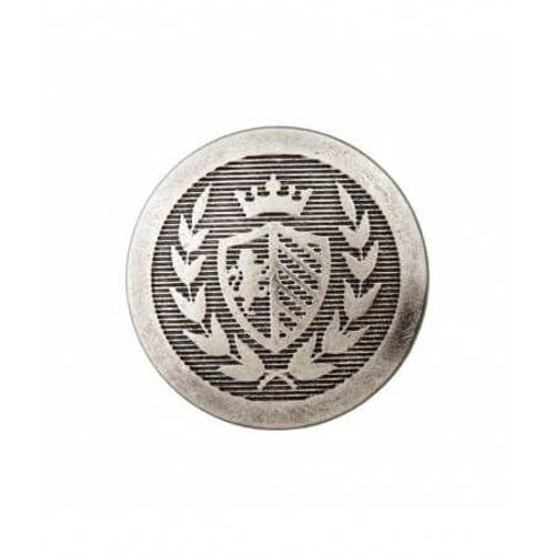 Boutons Couronne À Queue 15mm X3 - Prym Argent Vieilli Gris