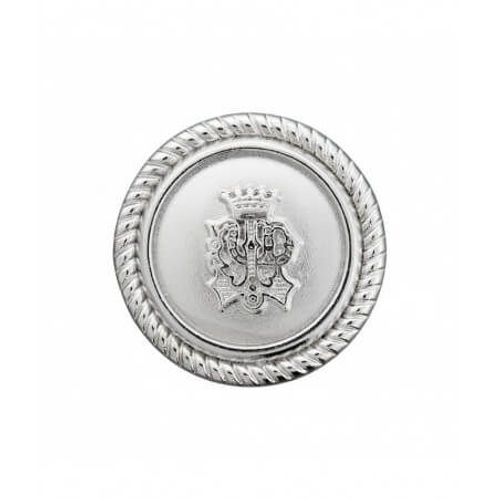Boutons Métal Armoirie À Queue 15mm X3 - Prym Argent Gris