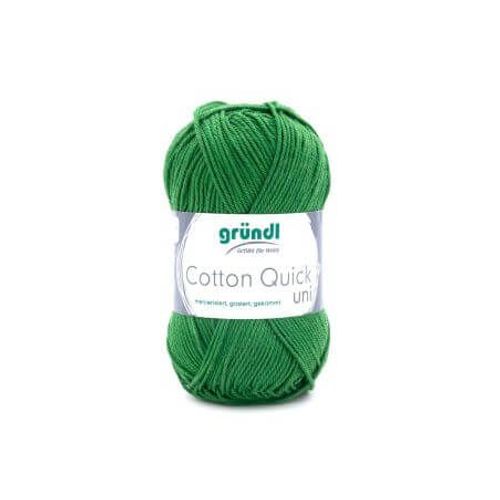 Fil À Tricoter Cotton Quick Uni - Gründl - Ppsc - Certifié Oeko-Tex 114 Vert