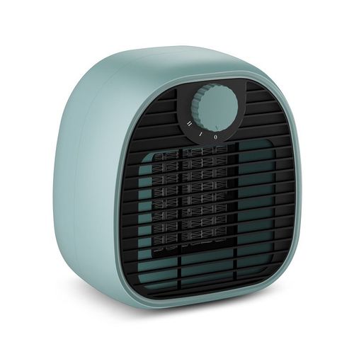 Radiateur soufflant, radiateur soufflant céramique 1000W chauffage électrique avec 2 niveaux de chauffage et air naturel, protection contre la surchauffe et l'inclinaison, radiateur soufflant pour salle de bain (vert foncé)