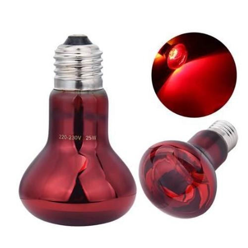 E27 Ampoule Infrarouge Lointain En Lampe De Chauffage Pour Animaux De Compagnie Pour Lézard Fruits Araignée Reptile Boîte Ampoules Plus Chaudes (63*105 Rouge,5 Pièces)