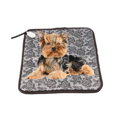 Pets Coussin Chauffant Chat Tapis Chauffant Chien, Couverture Chauffante Tapis Thermique Idéal Pour Chat & Chien,Tube Anti-Morsure + Interrupteur De Contrôle De La Température, 45 * 45, 1 Pièce