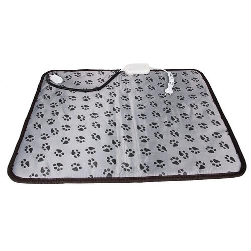 Pets Coussin Chauffant Chat Tapis Chauffant Chien, Couverture Chauffante Tapis Thermique Idéal Pour Chat & Chien,Empreintes De Pas, 45*45cm, 1 Pièce