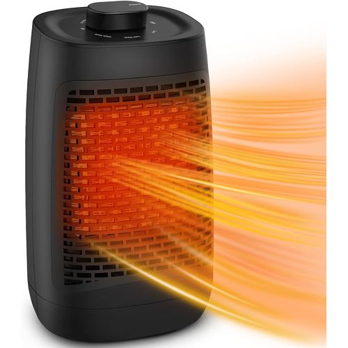 Radiateur soufflant, radiateur soufflant portable en céramique silencieux, avec fonction d'oscillation de chauffage rapide en céramique PTC pour salle de bain, chauffage de bureau