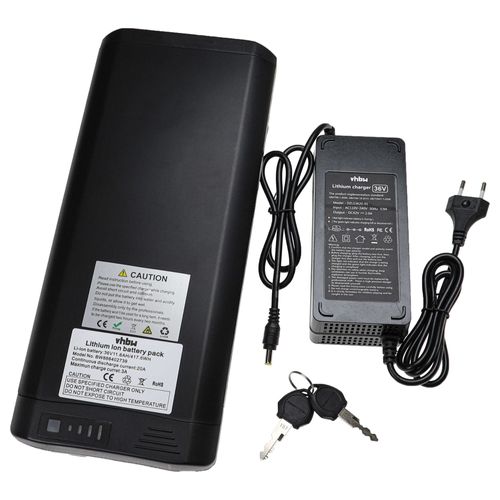 Vhbw Batterie Compatible Avec Columbus Light Nabe, Etrekking Light Kette Vélo Électrique (11,6ah, 36v, Li-Ion) + Chargeur