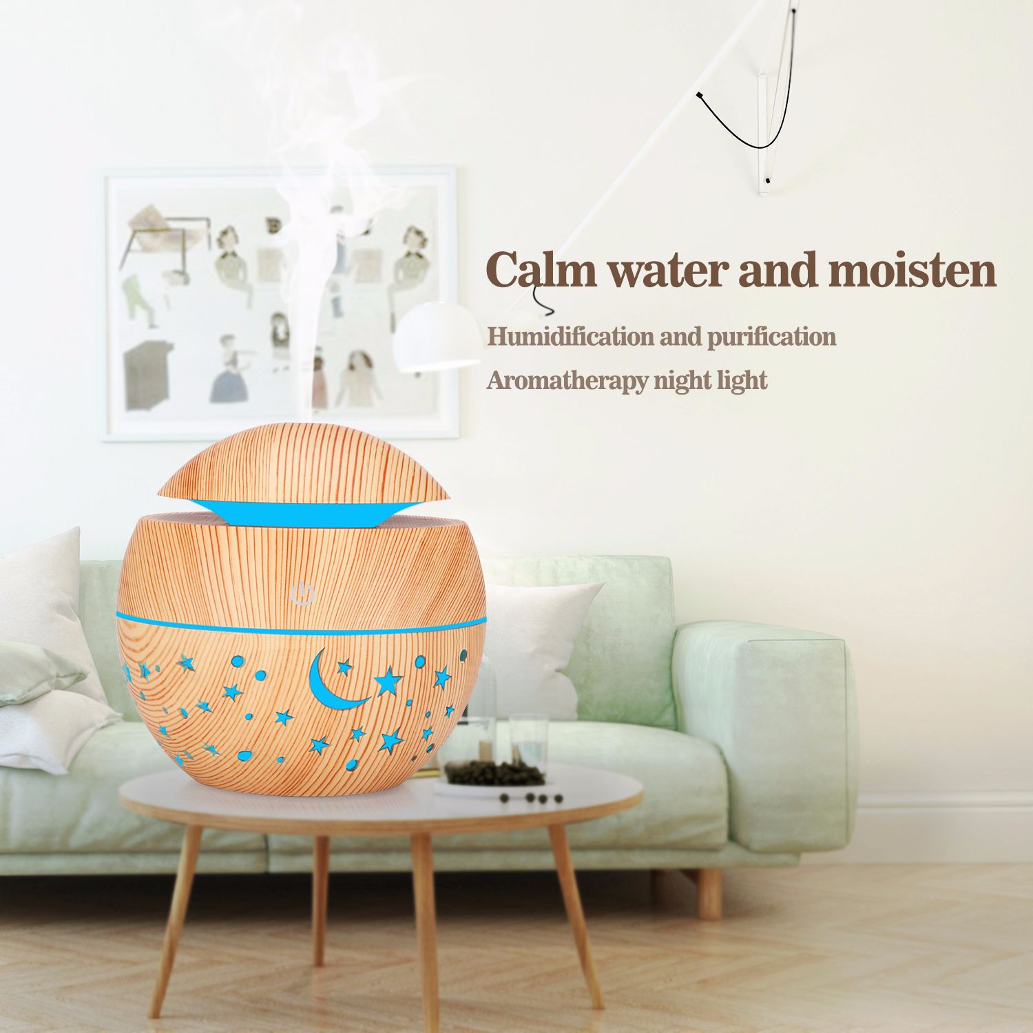 Diffuseur Huiles Essentielles,130 ML Humidificateur Aromatiq... - 5