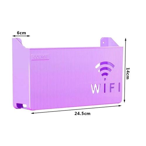 Violet - Étagère Supérieure Réglable Pour Écran De Télévision, Support Pour Moniteur D'ordinateur De Bureau, Boîte De Rangement Pour Médias De Télévision, Support Pour Organisateur De Routeur À Domicile