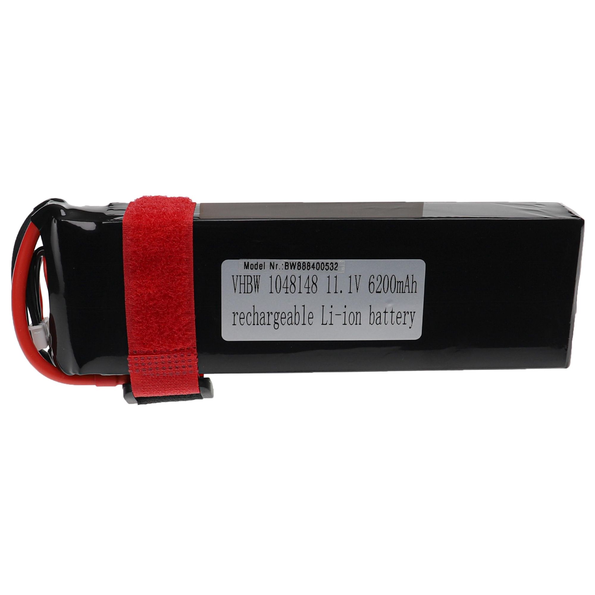 Vhbw Batterie Compatible Avec Xt60 Connecteur Pour Modéle Rc Par Ex. Voiture De Course Avion (6200mah, 11,1v, Li-Polymère, 156,5 X 50 X 30 Mm)-Vhbw