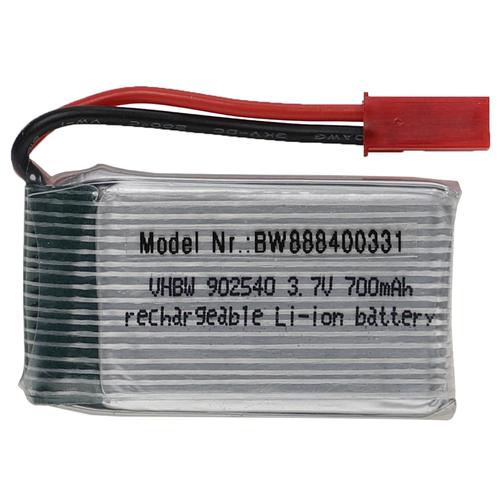 Vhbw Batterie Compatible Avec Bec Connecteur Pour Modéle Rc Par Ex. Voiture De Course Avion (700mah, 3,7v, Li-Polymère, 44 X 25 X 9,8 Mm)-Vhbw