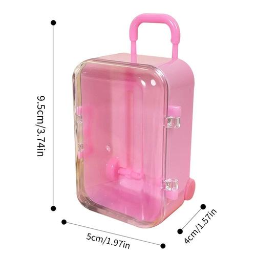 Mini valise de voyage à roulettes, boîte à bonbons, personnalisée