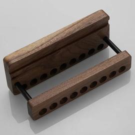 Alterego - Bureau pliable 'FLEXO' sur roulettes en bois finition