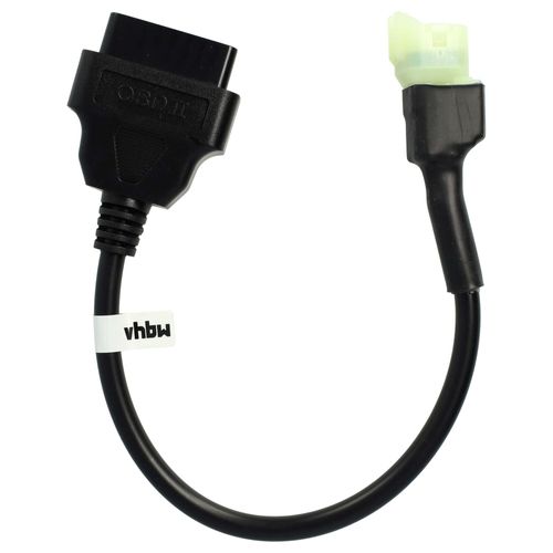 Vhbw Adaptateur 4 Pin Vers Obd2 16pin Compatible Avec Honda S-Wing 125 / 150, Sh 300i (2007 - 2016), Xl 125 V Varadero (2007 - 2013) Motos - 28 Cm