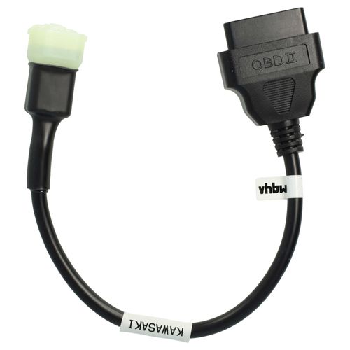 Vhbw Adaptateur 6 Pin Vers Obd2 16pin Compatible Avec Kawasaki H2 (Depuis 2017), Z900 (Depuis 2017), Z900rs (Depuis2017) Motos - 28 Cm