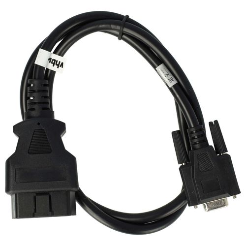 Vhbw Adaptateur Rs-232 Vers Obd2 16pin Compatible Avec Seat Alhambra, Altea, Cordoba, Arosa Automobiles - 90 Cm