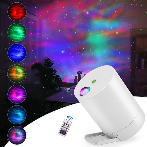 Projecteur Ciel Etoile, Ocean Wave Galaxy Light Avec Télécommande, Nébuleuse Pour Chambre D'enfants Avec Vitesse Et Luminosité Réglables, Projecteur Étoile, Lampe Projecteur Led Étoile