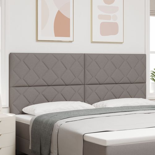 Tête De Lit Led Vidaxl Design Blocs De Diamant Taupe 200 Cm Tissu, Tête De Lit Vidaxl Design Blocs De Diamant Taupe 200 Cm Tissu