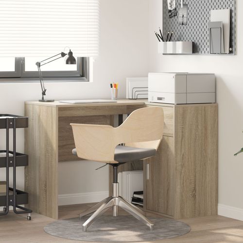 Vidaxl Bureau D'angle En Chêne De Sonoma 102x88x75 Cm En Bois D'ingénierie