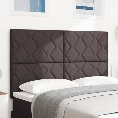 Tête De Lit Led Vidaxl Design Blocs De Diamant Marron Foncé 160 Cm Tissu, Tête De Lit Vidaxl Design Blocs De Diamant Marron Foncé 160 Cm Tissu