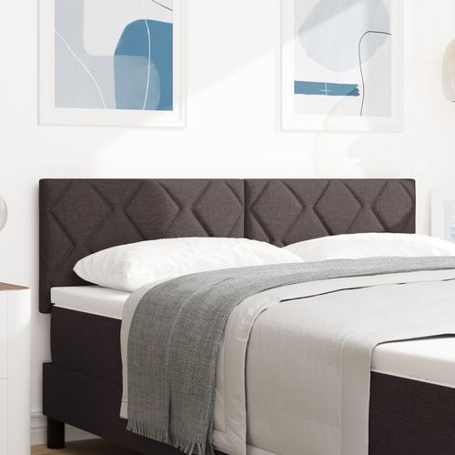 Tête De Lit Led Vidaxl Design En Blocs De Diamant Marron Foncé 160 Cm Tissu, Tête De Lit Vidaxl Design En Blocs De Diamant Marron Foncé 160 Cm Tissu