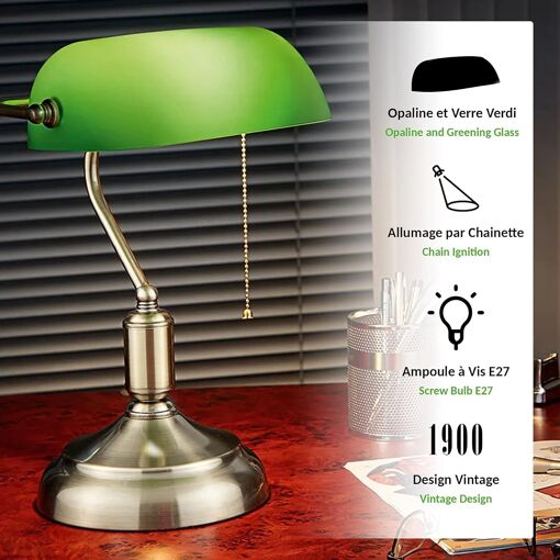 Lampe de banquiers illustration de vecteur. Illustration du lumière - 43264529