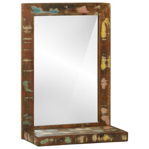 vidaXL Miroir salle de bain 50x22x70 cm en bois massif récupéré