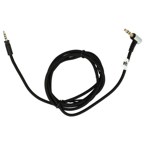 vhbw Câble audio AUX remplacement pour Sennheiser 564549 pour casque - Avec prise jack 3,5 mm, 120 cm, noir