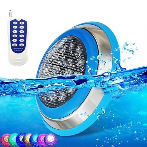 Éclairage Lumière Piscine Led Rgb Multi-Couleur 45w Lampes De Piscine Avec , Étanche Ip68 Lumiere Piscine Submersible Para Sous L'eau Décoration, Ac/Dc12v