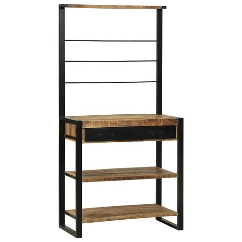 Vidaxl Étagère De Cuisine 80x40x160 Cm En Bois Brut D'acacia