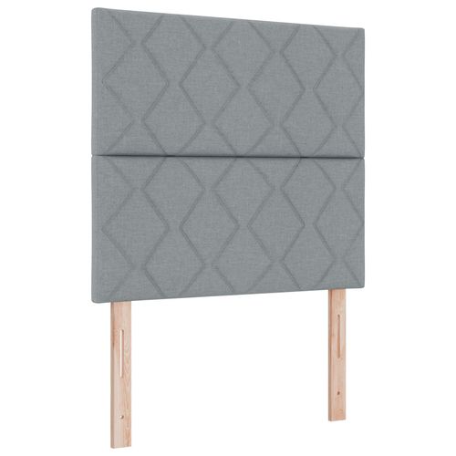 Tête De Lit Led Vidaxl Design En Blocs De Diamant Gris Clair 90 Cm Tissu, Tête De Lit Vidaxl Design En Blocs De Diamant Gris Clair 180 Cm Tissu