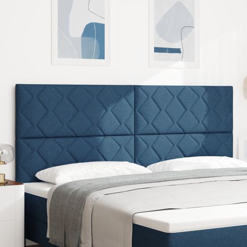{""French""=>""Tête De Lit Vidaxl Design Blocs Diamants Bleue 200 Cm Tissu""}