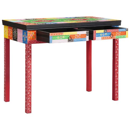Vidaxl Bureau 100x50x75 Cm En Bois De Mangue Solide