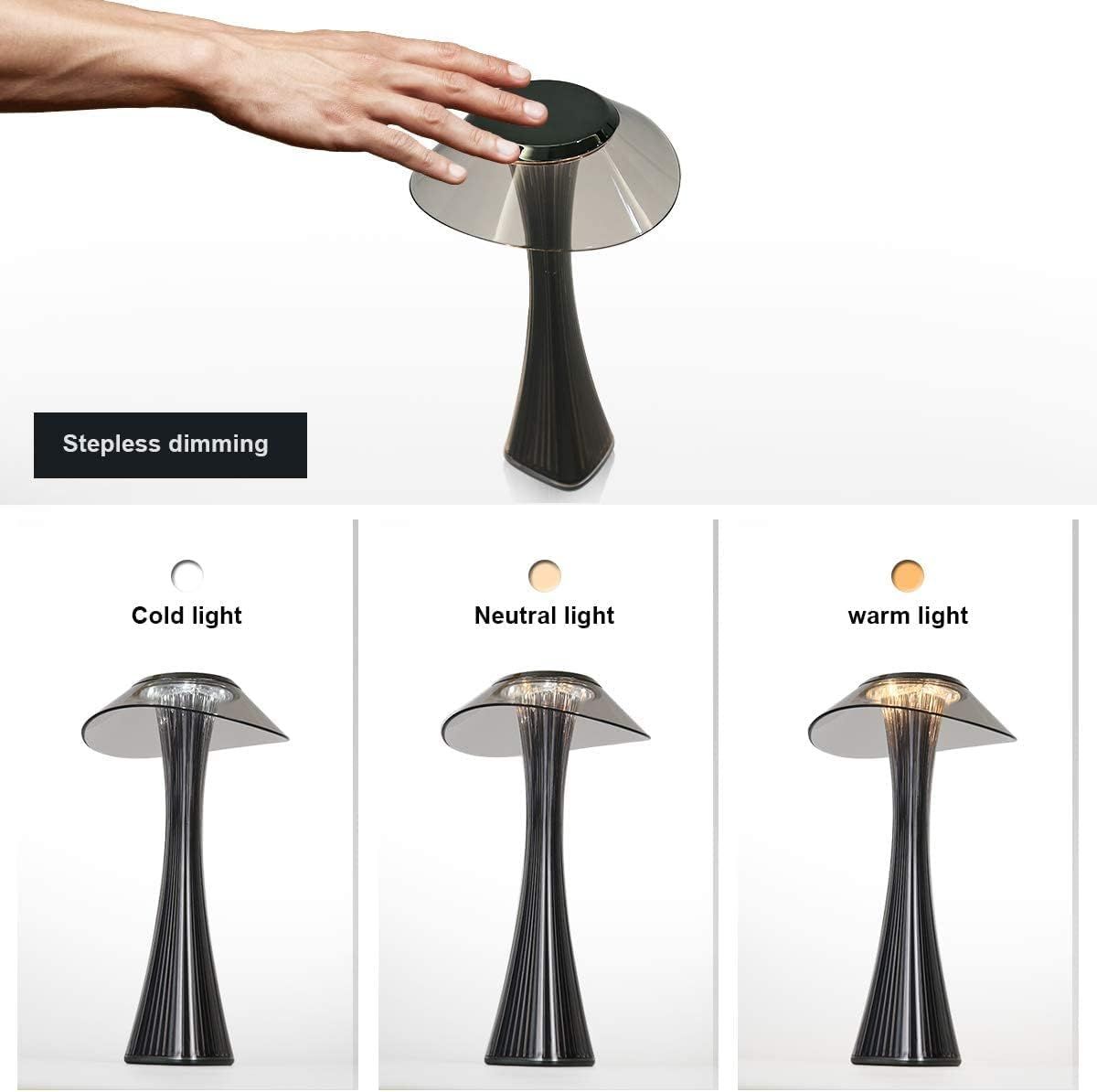 Lampe De Table Design Rechargeable Lampe  Poser Led Tactile... - 4