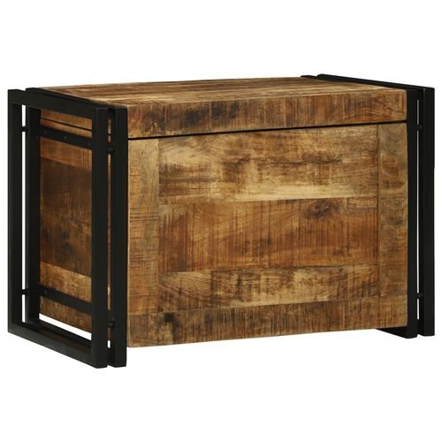 Vidaxl Coffre De Rangement 60x40x41 Cm En Bois De Manguier Brut
