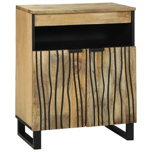 Vidaxl Buffet 60x33,5x75 Cm En Bois Massif De Manguier