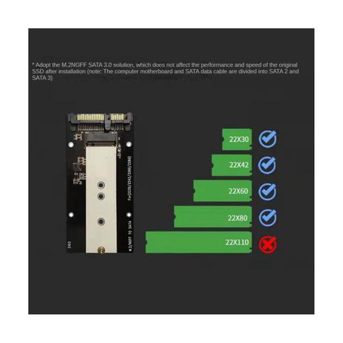 B Key M.2 NGFF MSATA SSD Vers 2,5 Pouces SATA 3.0 Adaptateur Solid State Drive SSD Converter Card 2230-2280 pour PC Portable