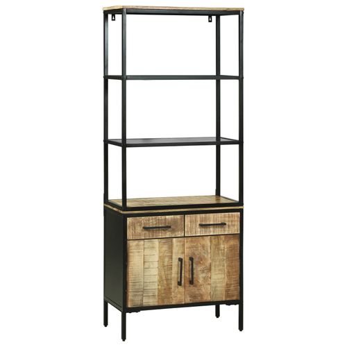 Armoire Haute Vidaxl 70x35x180 Cm En Bois Massif De Manguier, Buffet Vidaxl 70x35x70 Cm En Bois Massif De Manguier, Bibliothèque Vidaxl 70x35x110 Cm En Bois Massif De Manguier