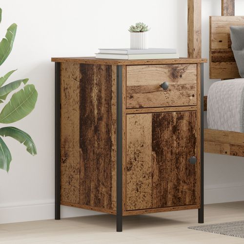 Vidaxl Armoires De Chevet 2 Pcs Bois Ancien 40x42x60 Cm Bois D'ingénierie
