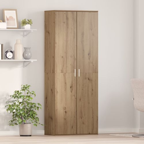 Vidaxl Buffet En Chêne Artisanal 70x35x180 Cm Bois D'ingénierie