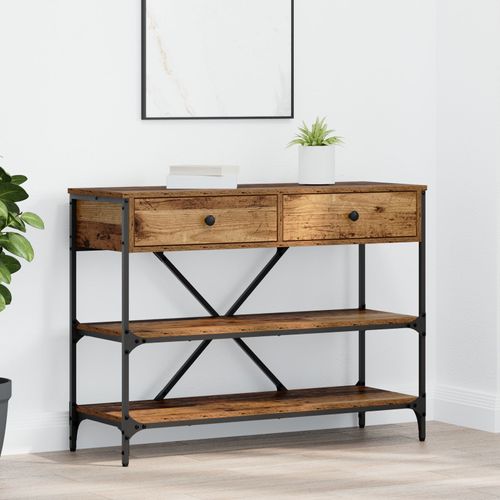 Vidaxl Table Console Bois Ancien 100x34.5x75 Cm Bois D'ingénierie