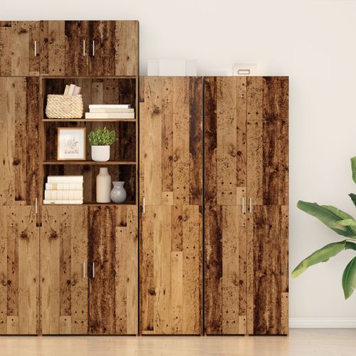 Vidaxl Buffet Vieilli 50x42.5x185 Cm Bois D'ingénierie