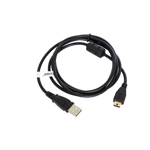 vhbw Câble de données USB (USB standard type A vers appareil photo) compatible avec Nikon Coolpix S710, S550, S700 appareil photo, 150 cm