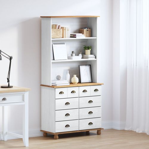 Buffet Vidaxl ¿Askim¿ Blanc 91x40x183 Cm Bois Massif Pin, Buffet Vidaxl ""Askim"" Blanc 91x30x104 Cm Bois Massif Pin, Commode Vidaxl 'askim'blanc 91x40x79 Cm Bois Massif Pin